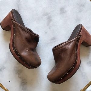 Ugg leather clogs